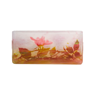 Daum Nancy : porte bouquet " rose "...