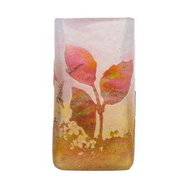 Daum Nancy : porte bouquet " rose "...