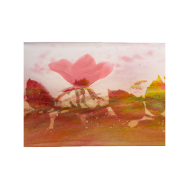 Daum Nancy : porte bouquet " rose "...