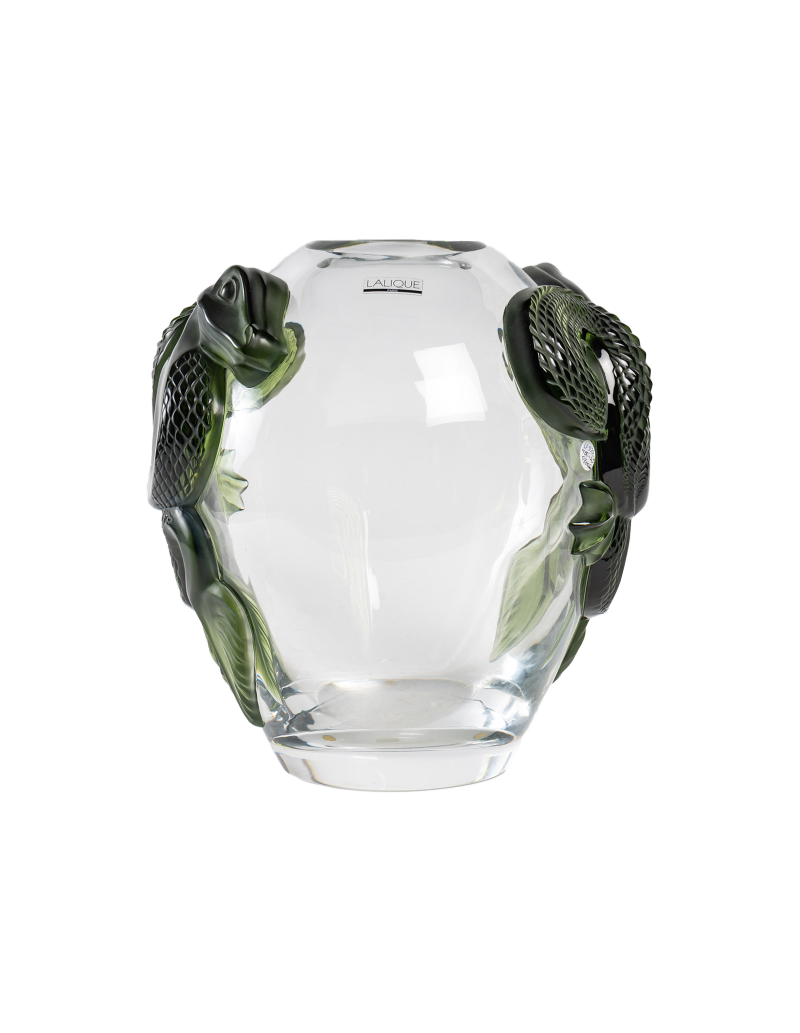 Lalique France : Vase DRAGON