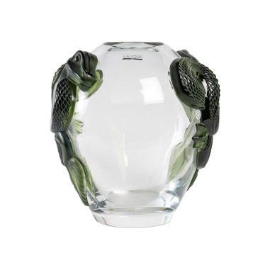 Lalique France : Vase DRAGON