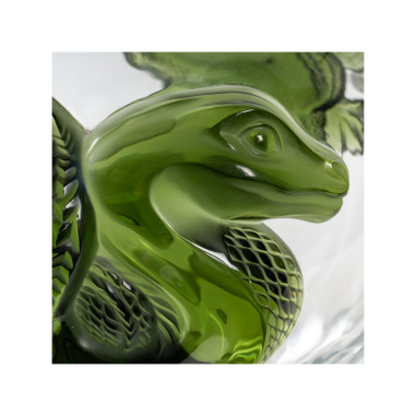 Lalique France : Vase DRAGON