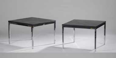 Florence KNOLL : Paire de tables basses