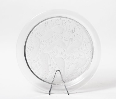 Lalique France : Plateau rond "NIGERIA"