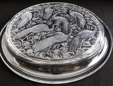 Lalique France : Plateau rond "NIGERIA"