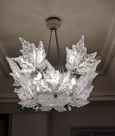 LALIQUE : Chandelier "Champs-Elysées"