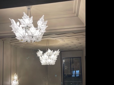 LALIQUE : Chandelier "Champs-Elysées"