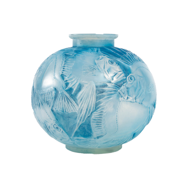 René Lalique : Vase « Poissons » Opalescent