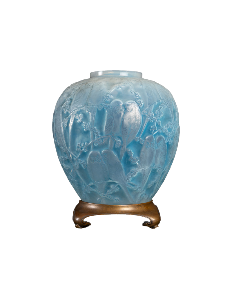 René Lalique 1919 - Opalescent Parakeets Vase