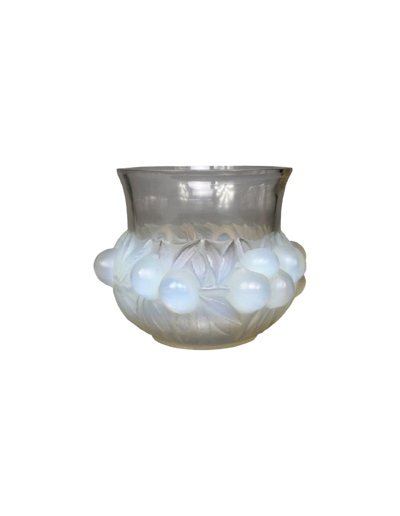 René Lalique : "Prunes" Opalescent Vase