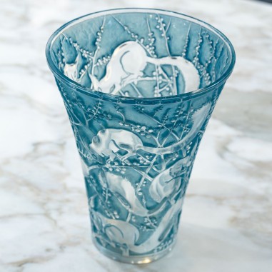 RENÉ LALIQUE ( 1860-1945) +Vase «...