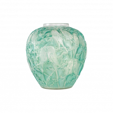 René Lalique: Vase "Parakeets"