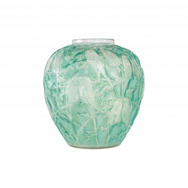 René Lalique : Vase "Perruches"