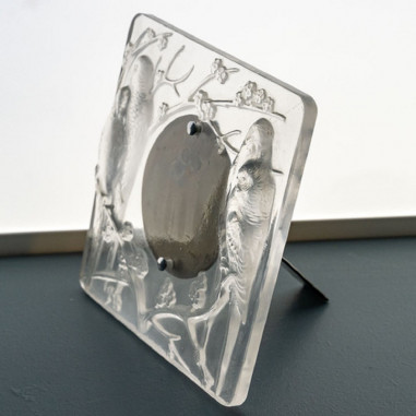René Lalique : Cadre "4 Perruches "