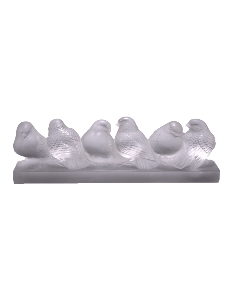 René Lalique : Groupe De Six Moineaux