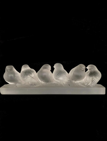 René Lalique : Groupe De Six Moineaux