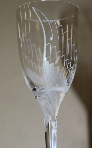Marc Lalique: 6 Champagne Flutes,...
