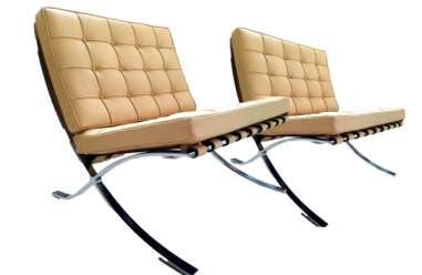 Knoll : Pair of Barcelona Armchair