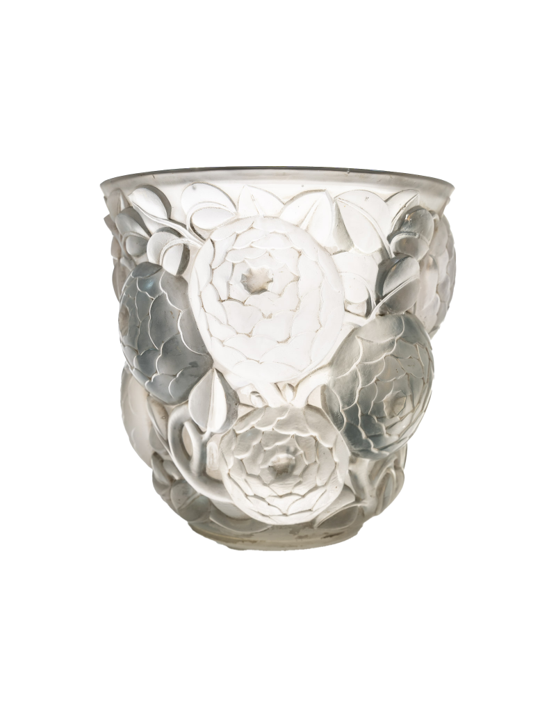 René LALIQUE (1860-1945) : Vase "Oran" also known as "Gros Dalhias"