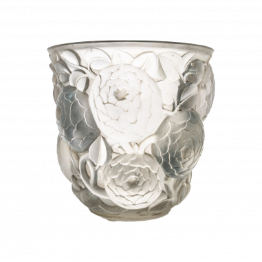 René LALIQUE (1860-1945) : Vase "Oran"  dit aussi "Gros Dalhias"