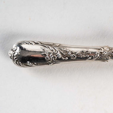12 Silver Chop Handles, 1880
