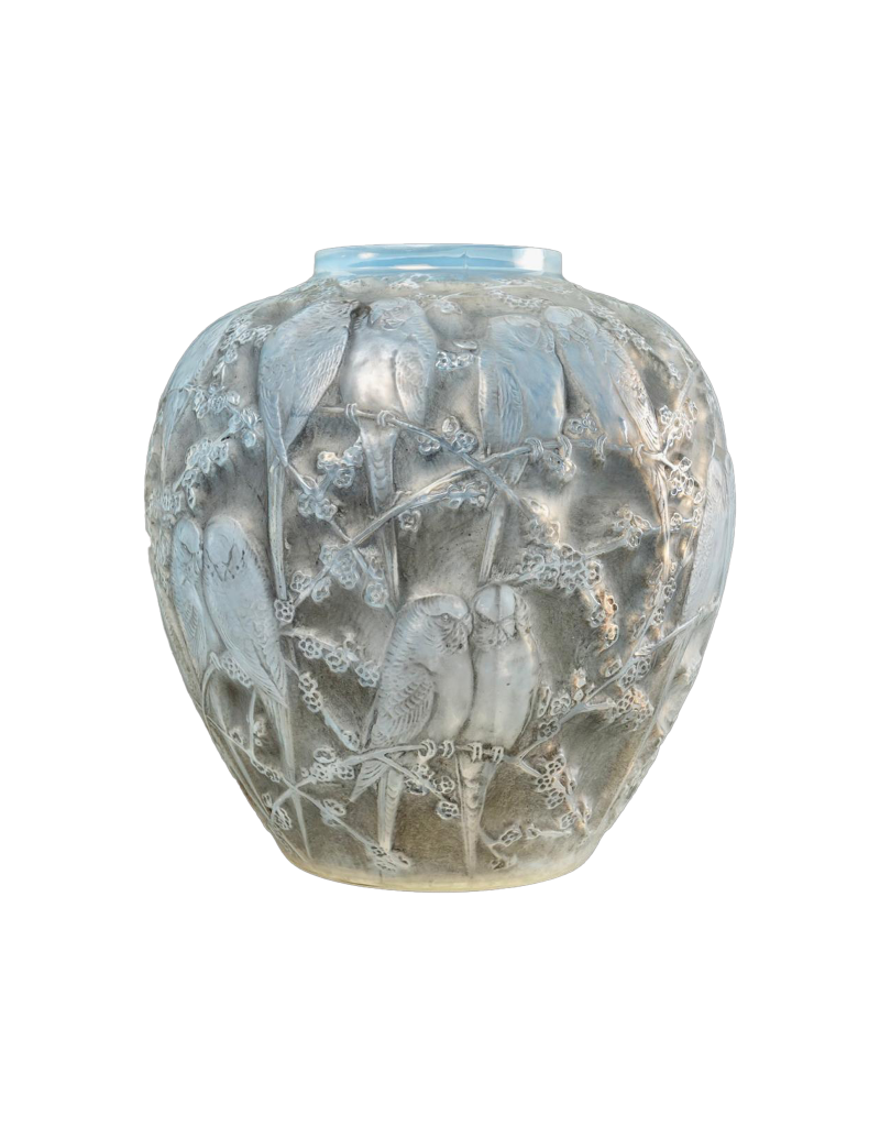 René Lalique : Opalescent Parrots Vase