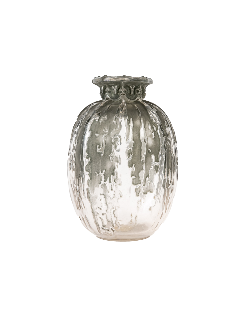 René LALIQUE (1860-1945) : Vase "Fontaines" couvert (1912)
