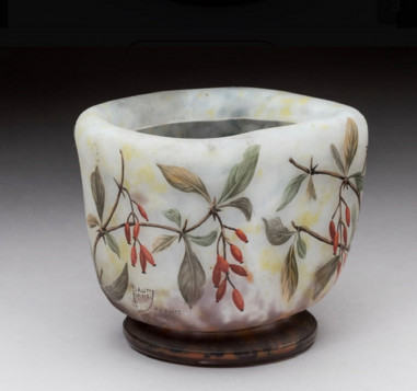 Daum : Vase with square section 1905