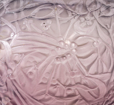 R.Lalique : Vase « Gui » Améthyste