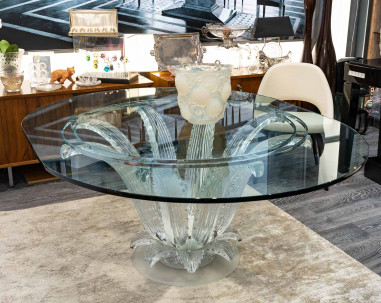 Crystal Lalique Table "CACTUS"