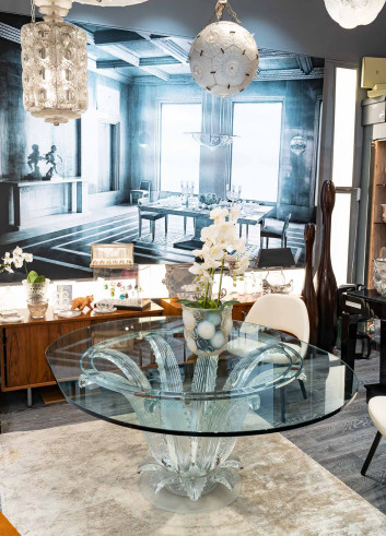 Crystal Lalique Table "CACTUS"