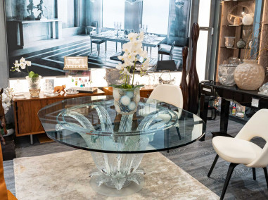 Cristal Lalique Table "CACTUS"