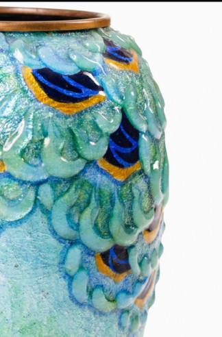 Camille Fauré : Enamelled Vase