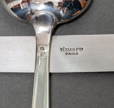 Jean Tetard cutlery set in sterling...