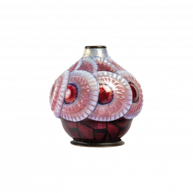 Camille Fauré : Enameled vase circa 1930