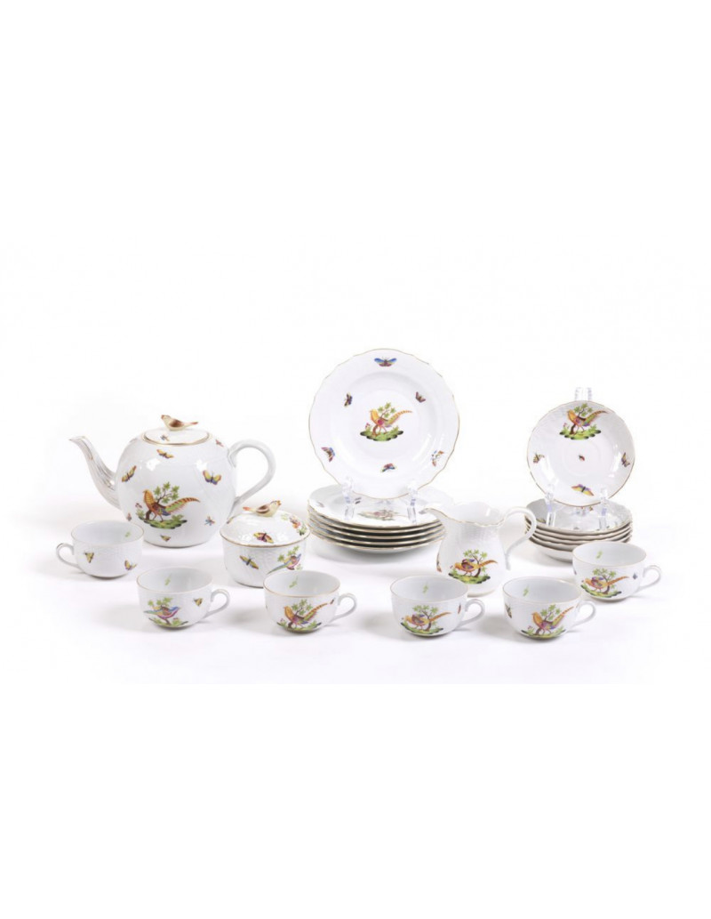 Herend : 21 Piece Porcelain Tea Service