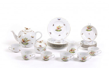 Herend : 21 Piece Porcelain Tea Service