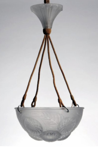 René Lalique: Plafonnier "DALHIAS"