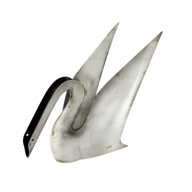 GIO PONTI (1891 - 1979): Swan in sterling silver