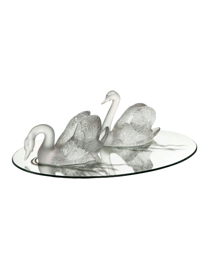 René Lalique : Especially of table "Mirror Swans"