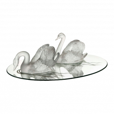 René Lalique : Especially of table "Mirror Swans"