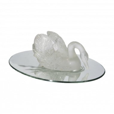 Cristal Lalique: Swan "Head down" in crystal