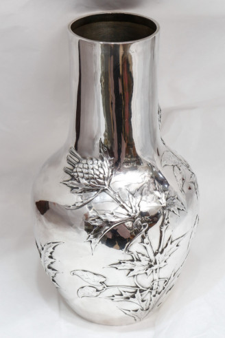 Edmond Tetard - Vase with thistles...