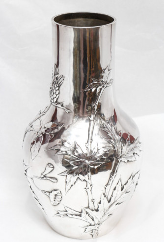 Edmond Tetard - Vase with thistles...