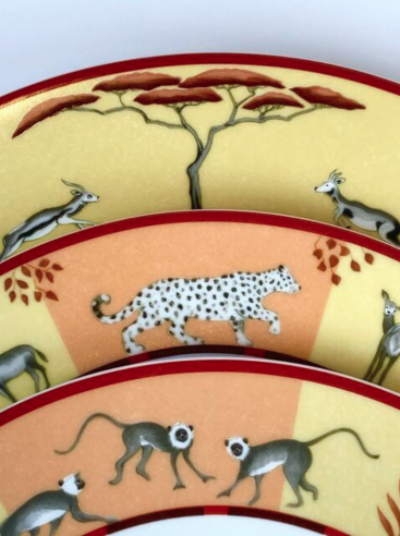 HERMÈS Service en porcelaine...