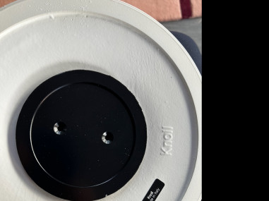 Gueridon Knoll oval marble Rosso Rubin