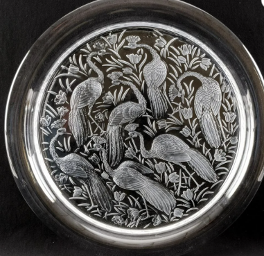 Lalique Fance ,Round tray "NIGERIA