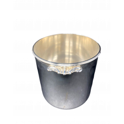 PUIFORCAT :   Seau à Champagne en métal argenté de style Louis XV