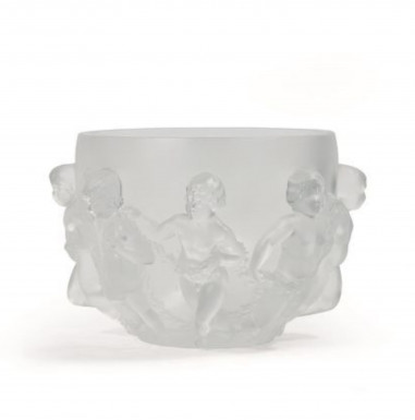 LALIQUE FRANCE, Crystal vase from 1945 Luxembourg model