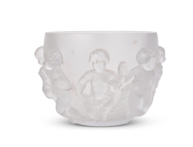 LALIQUE FRANCE, Crystal vase from...